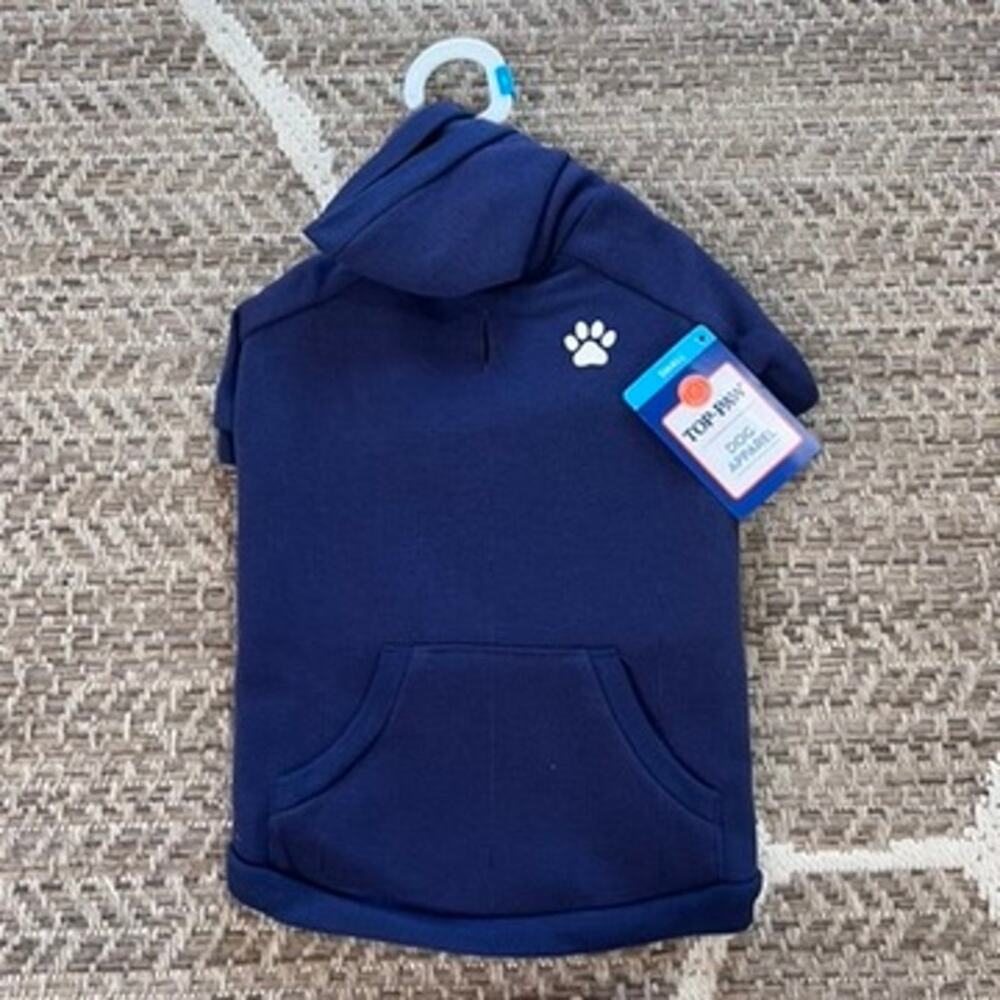 Top Paw dog hooded shirt Sz S